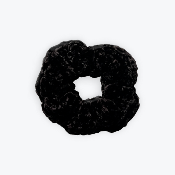 Blackbird Velvet Scrunchy