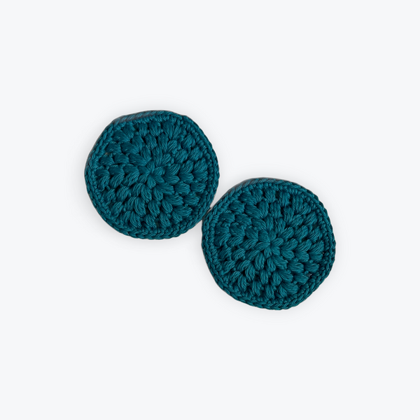 Deep Teal Round Coasters