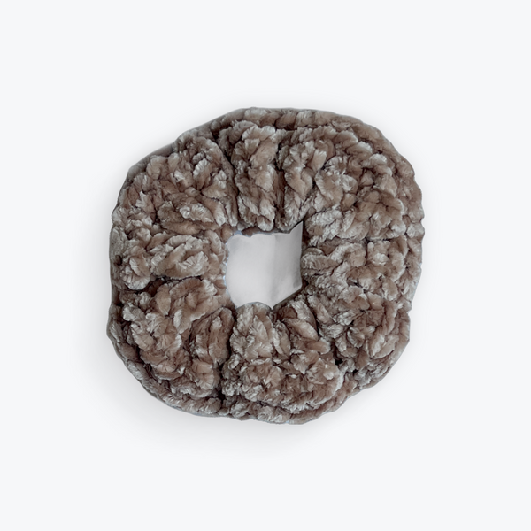Mushroom Velvet Scrunchy