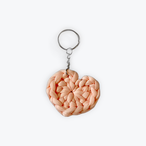 Light Pink Heart Keychain