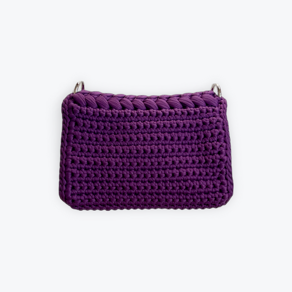 Violet With Silver Purse