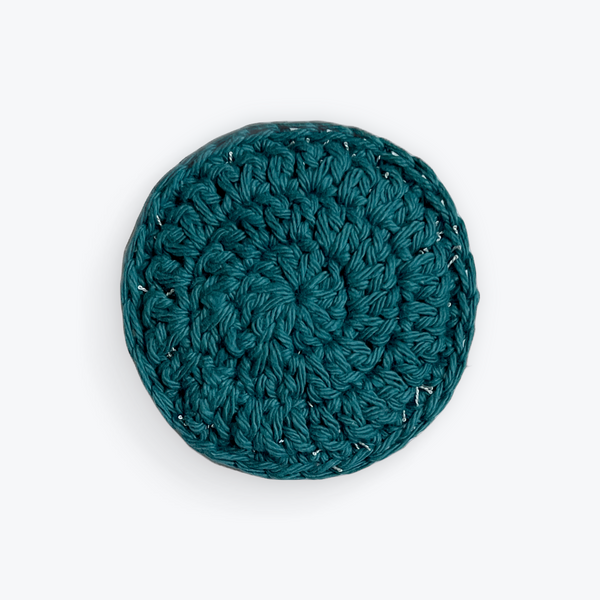 Cool Mint Teal Round Dish Scrubbies