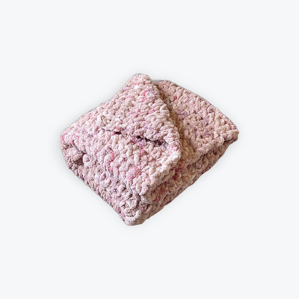 Floral Splash Chunky Crochet Blanket