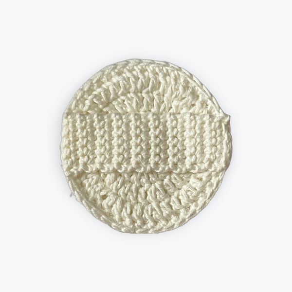 White Exfoliating Bath Sponge