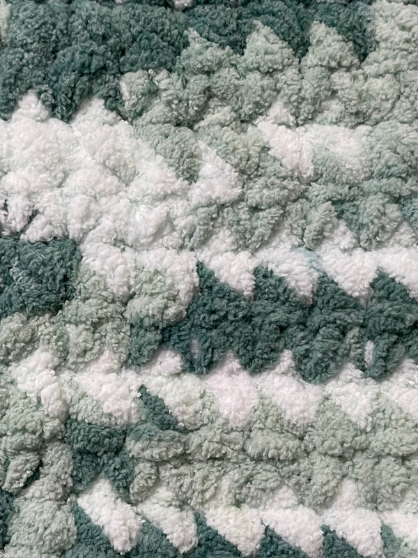 Mossy Hills Cozy Crochet Blanket