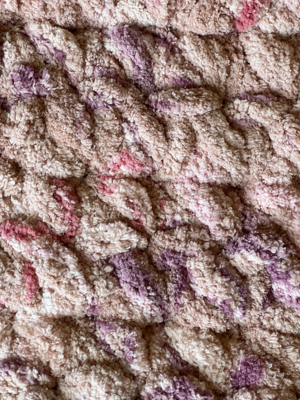 Floral Splash Chunky Crochet Blanket