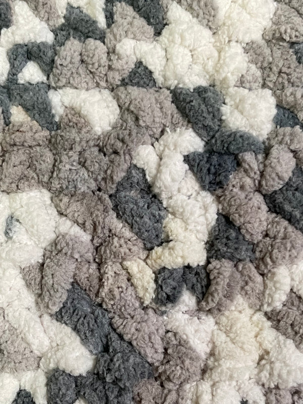 Weathered Wood Cozy Crochet Blanket