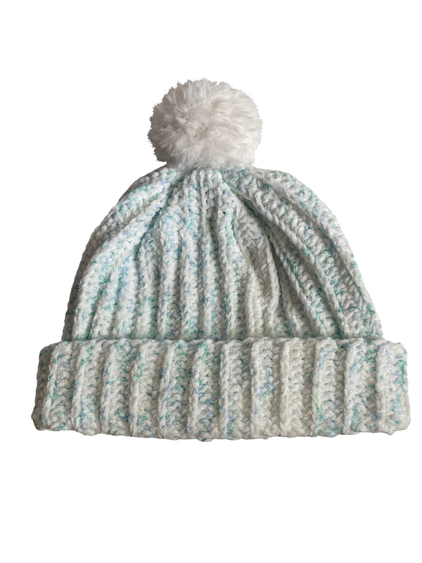 Parrot With White Pom Beanie