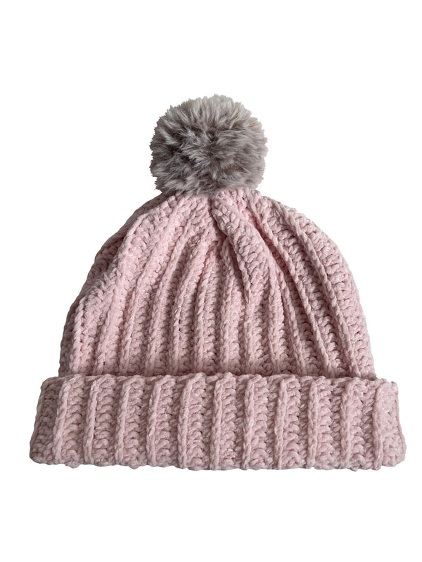 Piglet With Chocolate Brown Pom Beanie