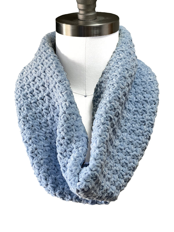 Light Blue Trinity Cowl Scarf
