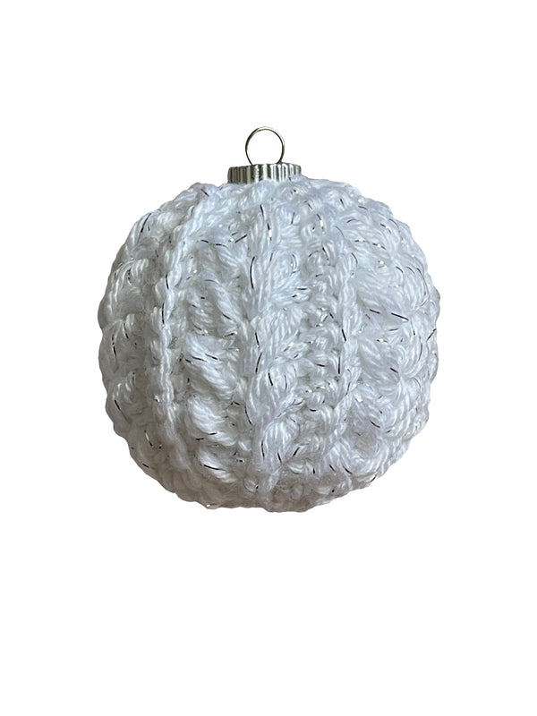 White With Metallic Ornament