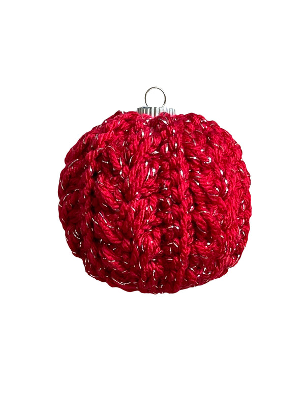 Red With Metallic Ornament