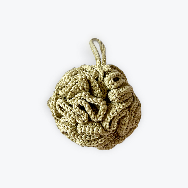 Sage Shower Pouf