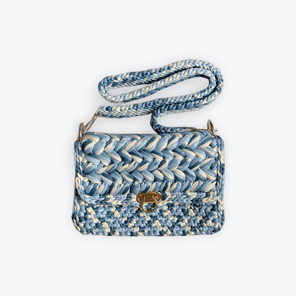 Blue Skies With Gold Purse