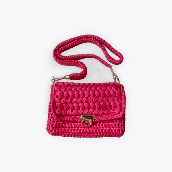 Hot Pink With Gold Purse