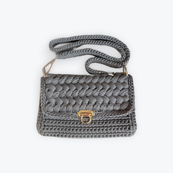 Dark Gray With Gold Purse
