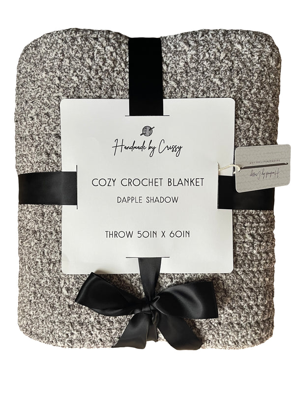 Dapple Shadow Cozy Crochet Blanket