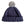 Navy With Wolf Pom Beanie