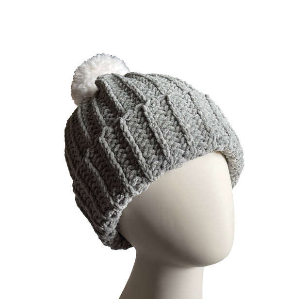 Seal With White Pom Beanie