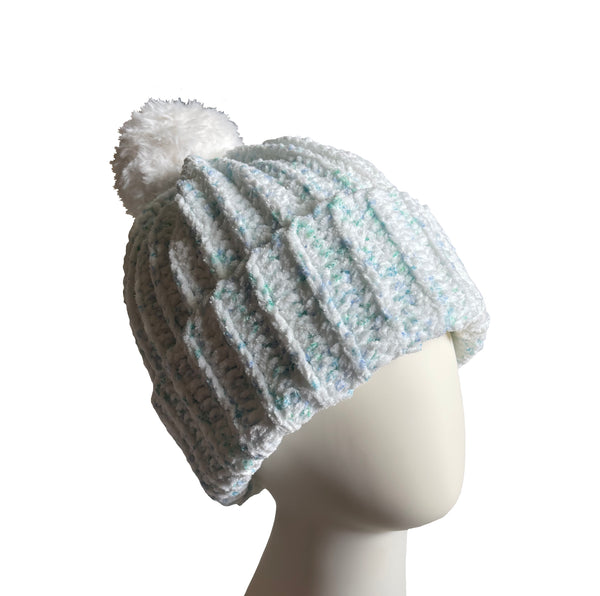 Parrot With White Pom Beanie