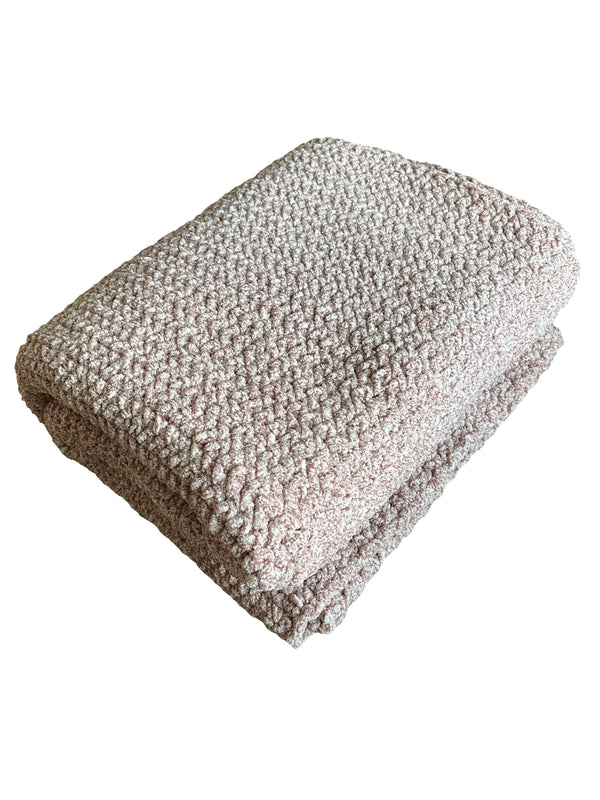 Clay Brick Cozy Crochet Blanket