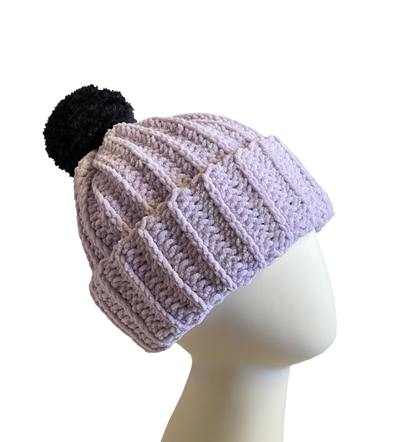 Hummingbird With Black Pom Beanie