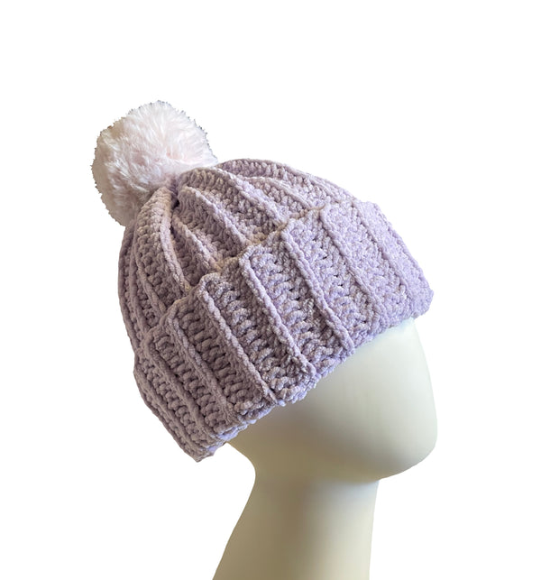 Hummingbird With Soft Pink Pom Beanie