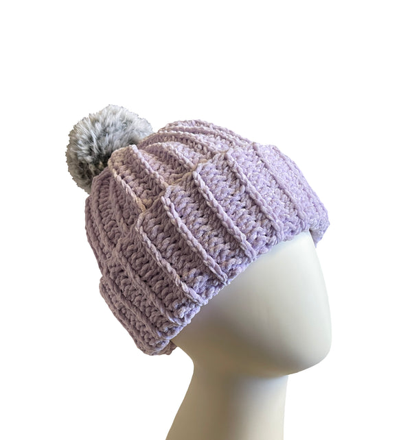 Hummingbird With Wolf Pom Beanie