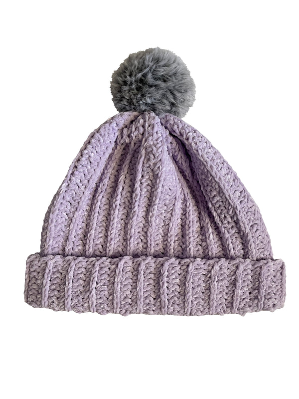 Hummingbird With Wolf Pom Beanie